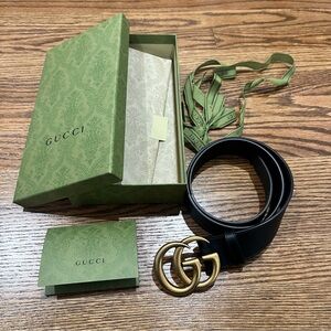 Authentic Gucci Belt GG Marmont - Size 80